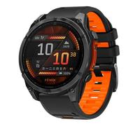 xhKJO Silicone Sangle Bracelets pour Suunto Run Bracelets, Bracelets de Montre, Bracelets de Montre Bande Fermoir Strap pour Suunto Race/Race S/Ocean / 9 Peak / 9 Peak Pro Watch (orange noir)