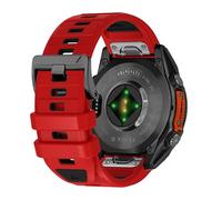 xhKJO Silicone Sangle Bracelets pour Suunto Run Bracelets, Bracelets de Montre, Bracelets de Montre Bande Fermoir Strap pour Suunto Race/Race S/Ocean / 9 Peak / 9 Peak Pro Watch (noir rouge)