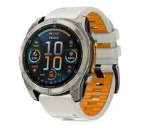 xhKJO Silicone Sangle Bracelets pour Suunto Run Bracelets, Bracelets de Montre, Bracelets de Montre Bande Fermoir Strap pour Suunto Race/Race S/Ocean / 9 Peak / 9 Peak Pro Watch (orange gris)