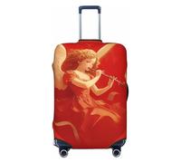 XHMKGGYBZ Housse de protection élastique pour valise de voyage 4 tailles - Résistante aux rayures et aux taches - Lavable, Thème de l'amour du musicien angélique, XL