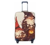 XHMKGGYBZ Sculpture Housse de protection élastique pour valise, 4 tailles, résistante aux rayures et aux taches, lavable, Dwarf Wizard Duo Short long, Grand