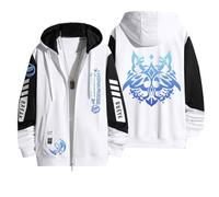 xhomeshop Anime Honkai Impact 3rd Seele Vollerei Full-Zip Hoodies Zip Up Sweatshirt Jackets Lightweight Long Sleeve Zipped Hoodie Coat