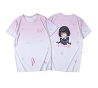 xhomeshop Date Anime Live T-Shirt Kurumi Tokisaki Yatogami Tooka Yoshino T-Shirt Impression Double Face Mode Cute Casual Top Unisexe