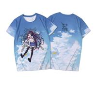xhomeshop Date Anime Live T-Shirt Kurumi Tokisaki Yatogami Tooka Yoshino T-Shirt Impression Double Face Mode Cute Casual Top Unisexe