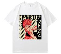 xhomeshop Fairy Tail T-Shirt Natsu Cartoon Cosplay T-Shirt Hommes Et Femmes Casual Pull Lucy Happy À Manches Courtes Anime Fan's Clothing