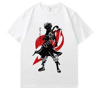 xhomeshop Fairy Tail T-Shirt Natsu Cartoon Cosplay T-Shirt Hommes Et Femmes Casual Pull Lucy Happy À Manches Courtes Anime Fan's Clothing