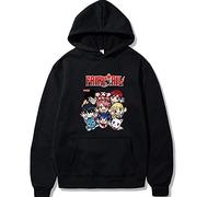 xhomeshop Harajuku Anime Fairy Tail Sweat à Capuche Natsu Gray Pull à Manches Longues Erza Lucy Sweat Wendy Pull-Over avec Poche surdimensionnée