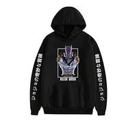 xhomeshop Harajuku Anime JoJo's Bizarre Adventure Sweat à Capuche Kujo Jotaro Pull à Manches Longues Kira Yoshikage Sweat avec Poche surdimensionnée