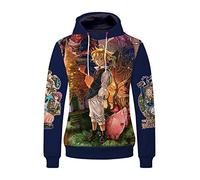 xhomeshop Harajuku Anime The Seven Deadly Sins Sweat à Capuche Dragon's Sin of Wrath Meliodas Pull à Manches Longues Elizabeth Sweat avec Poche surdimensionnée