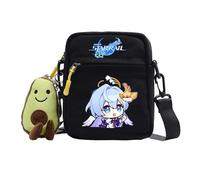 xhomeshop Honkai Star Rail Canvas Holdall Unisex Mini Belt Bag With Adjustable Strap Himeko Dan Heng Crossbody Bag March 7th Gepard Landau Daypack Bronya Rand Small Square Bag