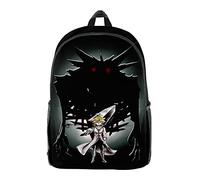 xhomeshop The Seven Deadly Sins Sac à dos Anime Impression 3D Collège Style Porte Clés Sac de Voyage Sac à dos Collection Meliodas Cosplay Sacs en Tissu Oxford pour Unisexe