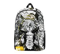 xhomeshop The Seven Deadly Sins Sac à dos Anime Impression 3D Collège Style Porte Clés Sac de Voyage Sac à dos Collection Meliodas Cosplay Sacs en Tissu Oxford pour Unisexe
