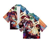 xhomeshop Unisexe Shaman King Kimono Manteau Cape Veste, Cape Cardigan Carnaval Halloween, Anime Manga Cosplay Costume