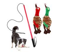 xHondenflirtpiel - magique teaser extensible pour chiens moyens, jouets de traction interactifs en plein air | Bâton d'exercice d'entraînement manuel, ceinture en nylon élastique durable