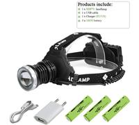 Xhp50.2 C - Le Noir - 300000 Lm Xhp90.2 Phare Led Xhp90 Haute Puissance Lampe Frontale Torche Usb 18650 Rechargeable Xhp70 Lampe Frontale Xhp50 Zoom Led Phare Garantie D'un An 90 Jours De Retour Gratu