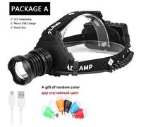 Xhp90 Et Cadeau - Lampe Frontale Haute Puissance Xhp90.3 + Cob 400000, Alimentée Par Usb Led, Rechargeable, Fonction Zoom, Idéale Pour La Pêche, Phare Led Lumens, 18650