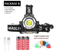 Xhp90cob Et Cadeau - Lampe Frontale Haute Puissance Xhp90.3 + Cob 400000, Alimentée Par Usb Led, Rechargeable, Fonction Zoom, Idéale Pour La Pêche, Phare Led Lumens, 18650