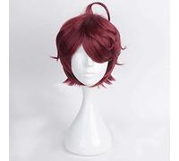 XHSDOZD Perruque Cosplay Anime，A3 Sakuma Sakuya Perruque，Red Short Perruque，avec Filet de Cheveux Gratuit，pour Fête Carnaval Halloween Perruques(Size:Style 2)