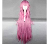 XHSDOZD Perruque Cosplay Anime,K Project Neko Perruque,Pink Long Perruque,avec Filet de Cheveux Gratuit,pour Fête Carnaval Halloween Perruques(Color:Rose)