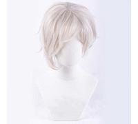 XHSDOZD Perruque Cosplay Anime,Touken Ranbu Online Gokotai Perruque,Light-Colored Short Perruque,avec Filet de Cheveux Gratuit,pour Fête Carnaval Halloween Perruques