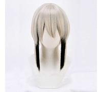 XHSDOZD Perruque Cosplay Anime,Touken Ranbu Online Hyuuga Masamune Perruque,Gradient Short Perruque,avec Filet de Cheveux Gratuit,pour Fête Carnaval Halloween Perruques