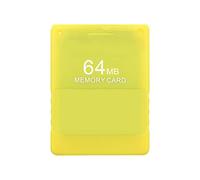 XHSESA Carte mémoire professionnelle 64 Mo avec fonction FMCB pour console de jeu PS2 (jaune)