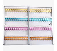 XHSMYXGS Armoire de Rangement de clés avec Serrure, Porte-clés colorés et Anneau de Traction Rond, Organisateur de clés Mural, boîte de Rangement de clés pour Usine (96)