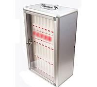 XHSMYXGS Armoire de Rangement, Organisateur de boîte de téléphone Portable Suspendu au Mur verrouillable en Alliage d'aluminium, Tableau de Poche de Placard de Salle de Classe (36)