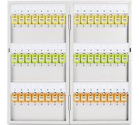 XHSMYXGS Armoire de Rangement pour clés avec Porte-clés colorés, Organisateur de clés Mural, boîte de Rangement pour clés verrouillable pour la Gestion immobilière (48)
