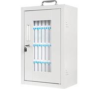 XHSMYXGS Armoire de Rangement pour téléphone, boîte de Rangement pour téléphone avec Serrure et clés en métal, poignée incurvée, Organisateur de téléphone pour l'école et l'usine (36)