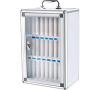 XHSMYXGS Armoire de Rangement pour téléphone, boîte de téléphone Murale en Alliage d'aluminium, avec Support de téléphone Portable pour Tableau de Poche de Verrouillage pour Salle de Classe (12)