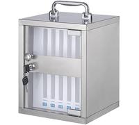 XHSMYXGS Armoire de Rangement pour téléphone Portable en Acier Inoxydable, boîte Murale Transparente pour téléphone Portable avec poignée Portable, Serrure à clé