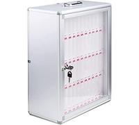 XHSMYXGS Armoire de Rangement pour téléphone Portable en Alliage d'aluminium, boîte de Rangement Murale numérotée pour téléphone Portable avec Porte Transparente (12)