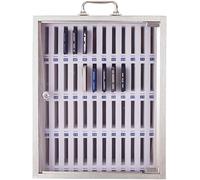 XHSMYXGS Armoire de Rangement pour téléphones en Acier Inoxydable, avec Serrure à clé à poignée Portable et étiquettes manuscrites pour Le Bureau en Classe (48)