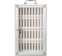 XHSMYXGS Armoire de Rangement pour téléphones Portables, Armoire de Rangement Murale pour téléphones en Alliage d'aluminium avec Serrure à clé (36)