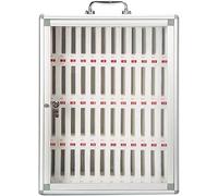 XHSMYXGS Armoire de Rangement pour téléphones Portables, Armoire de Rangement Murale pour téléphones en Alliage d'aluminium avec Serrure à clé (48)