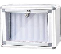 XHSMYXGS Armoire de Rangement pour téléphones Portables en Alliage d'aluminium à 8 Fentes, boîte de casier de Rangement avec Serrure de sécurité et poignée pour Salle de Classe et Bureau
