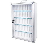 XHSMYXGS Armoire de Rangement pour téléphones Portables en Alliage d'aluminium, avec poignée Portable, Serrure à clé, pour Salle de Classe, Bureau, Salle de Sport (60)