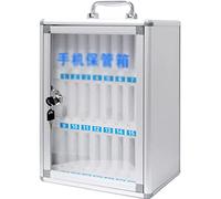 XHSMYXGS Armoire Murale pour téléphone Portable à 24 Fentes, boîte de casier de Rangement de Graphiques de Poche en Alliage d'aluminium, poignée Portable