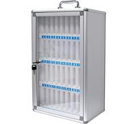 XHSMYXGS Armoire Murale pour téléphone Portable à 36 Fentes, boîte de casier de Rangement pour Tableaux de Poche en Alliage d'aluminium avec poignée Portable