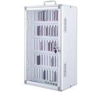 XHSMYXGS Armoire Murale pour téléphone Portable à 60 Fentes, boîte de casier de Rangement pour Tableaux de Poche en Alliage d'aluminium avec poignée Portable