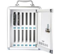 XHSMYXGS Boîte de Rangement pour téléphone Portable, Armoire de Rangement Transparente pour téléphones Portables, Murale avec verrou, Peut être transportée à la Main (12)