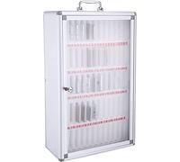XHSMYXGS Boîte de Rangement pour téléphone Portable, Support de téléphone en Alliage d'aluminium, boîte de Rangement, Organisateur Mural avec serrures (60 Slots)