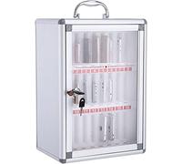XHSMYXGS Boîte de Rangement pour téléphone Portable, Support de téléphone en Alliage d'aluminium, boîte de Rangement, Organisateur Mural avec serrures (24 Slots)