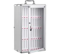 XHSMYXGS Boîte de téléphone Portable à 36 emplacements, Armoire de Rangement pour téléphone Portable, boîte de Verrouillage de téléphone en Alliage d'aluminium, casier de Rangement Mural avec poignée