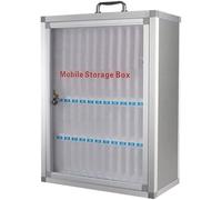 XHSMYXGS Casier de Stockage de téléphone Portable, pour téléphone Portable, Armoire de Rangement en Alliage d'aluminium pour téléphone Portable pour Les écoles et Les Restaurants (24)