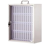 XHSMYXGS Coffre-Fort en métal verrouillable pour téléphone Portable, boîte de Rangement Murale en Acier Inoxydable (48)