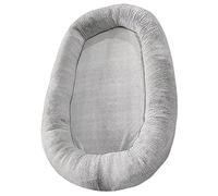 XHSMYXGS Grand pouf pour chien humain - Pour adultes et animaux de compagnie - Housse lavable et amovible - Gris clair - 5XL