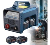 XHSMYXGS Machine à souder sans Fil Portable, soudeuse à Batterie 160A MMA Arc avec 2 Batteries de 6,0 Ah, amorçage à Chaud et soudeuse à onduleur IGBT numérique (4batteries)