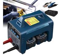 XHSMYXGS Machine à souder sans Fil, soudeuse à électrode Manuelle à onduleur IGBT numérique alimentée par Batterie 160A avec démarrage à Chaud et Force d'arc (2batteries)